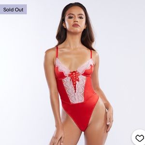 Savage X Fenty Satin And Lace Bodysuit